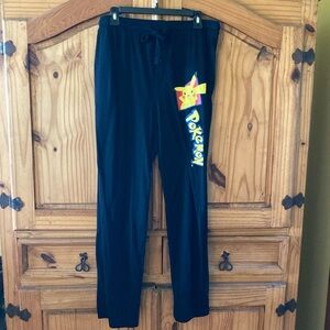 Men’s Pokémon Pikachu black yellow pajama lounge pajama sleep pants - size M